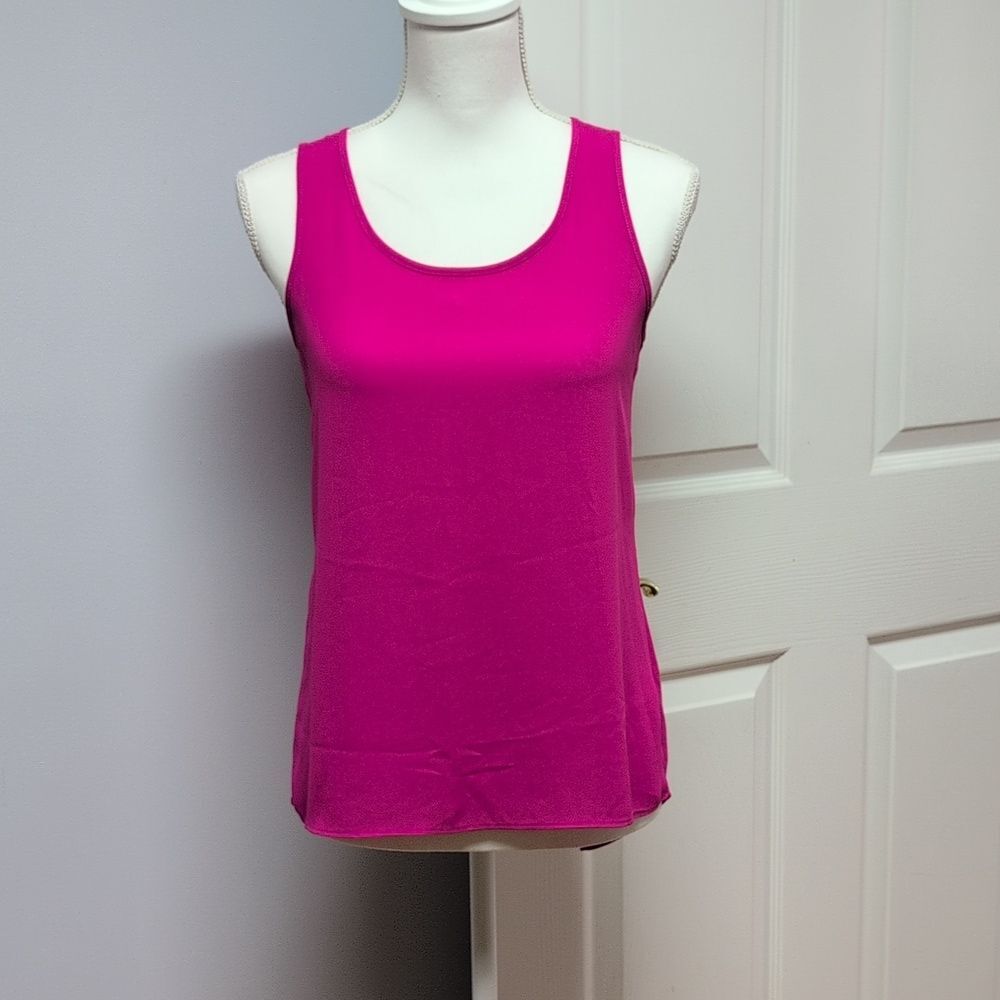 Express Dark Pink Split Back Tank Size XS